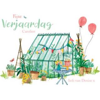 👉 Verjaardagskaart met naam Greetz | broeikas
