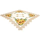👉 Tafellinnen ecru polyester gebloemd unisex waardig materiaal Angelika Webschatz 4055707525390 4055707525413
