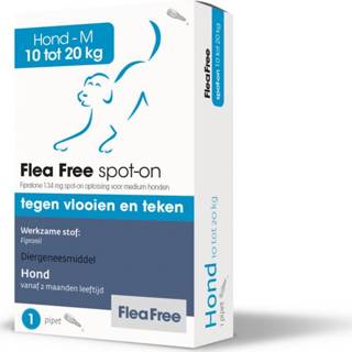 👉 Pipet active Flea Free Spot-On Hond 2-10 kg 1 8713112004379