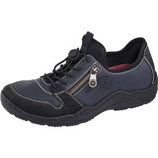 Veterschoenen blauw synthetisch effen vrouwen comfortabele zool donkerblauw Veterschoen Rieker 4060596205285