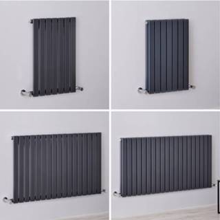 👉 Design radiatoren antraciet Designradiator Horizontaal | Kies de Afmeting Sloane 5051752502415