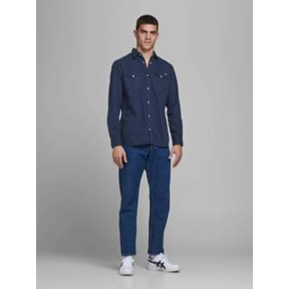 👉 Over hemd katoen XXL blauw XL m mannen XS s l Overhemd 5714493818633 5714493818640 5714493818657 5714493818664 5714493818671