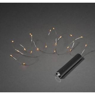 👉 Batterij Konstsmide 1775-890 Lichtkettingsysteem Binnen werkt op batterijen Aantal lampen 20 LED Amber 7318301775897