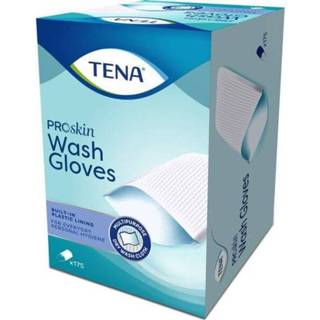 Glove plastic TENA ProSkin Wash Gloves met binnenzijde