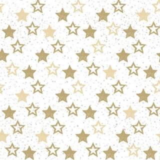 👉 Servet active 20x Kerst thema servetten met sterren 33 x cm