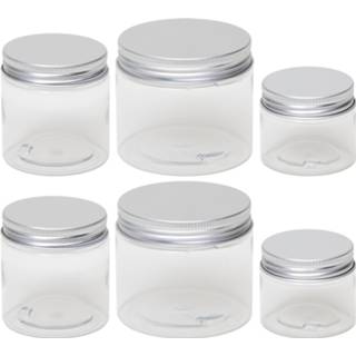 👉 Weckpot kunststof Set van 30x stuks kleine weckpotjes/inmaakpotjes 50/100/150 ml met schroefdeksel