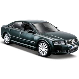 Modelauto groen kinderen Audi A8 donkergroen schaal 1:24/21 x 8 6 cm