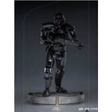 👉 Mannen Iron Studios Star Wars The Mandalorian BDS Art Scale Statue 1/10 Dark Trooper 24 cm