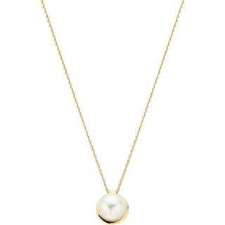 👉 Halsketting parel active 14k Geelgouden Collier met 0,8 mm 42 - 45 cm