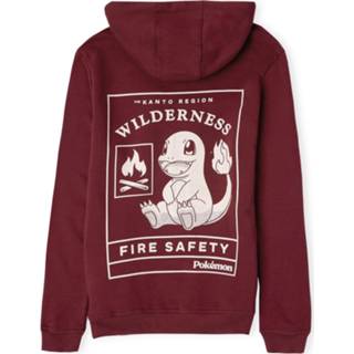 👉 Pokémon Woodland Fire Safety Unisex Hoodie - Burgundy - XL - Burgundy