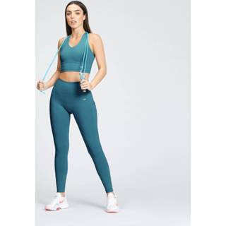 👉 Blauw m vrouwen MP Women's Power Longline Sports Bra - Ocean Blue 5056379625592