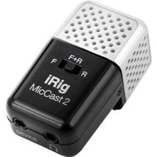 👉 IK Multimedia iRig Mic Cast 2 Dasspeld Smartphone microfoon Zendmethode:Kabelgebonden Incl. kabel