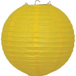 👉 Lampion geel active 25cm voor tuinfeesten 8712364850215