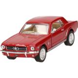 👉 Schaal model active rood Schaalmodel Ford Mustang 1964 13 cm