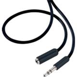 👉 SpeaKa Professional SP-7870468 Jackplug Audio Verlengkabel [1x Jackplug male 3.5 mm - 1x Jackplug female 3.5 mm] 3.00 m Zwart SuperSoft-mantel