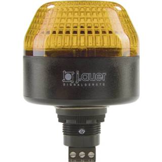 👉 Auer Signalgeräte Signaallamp LED IBL 802507313 Geel Continulicht, Knipperlicht 230 V/AC