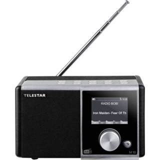 👉 Tafelradio zwart Telestar DIRA M 10 DAB+, FM AUX, FM, USB Accu laadfunctie, Incl. afstandsbediening, Wekfunctie 4024035201009