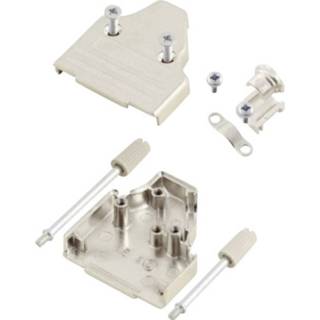 👉 MH Connectors MHDM35-15-K D-sub behuizing Aantal polen: 15 Metaal 45 ° Zilver 1 stuk(s)