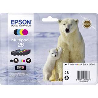 👉 Epson 26 Multipack Zwart En Kleur Cartridge