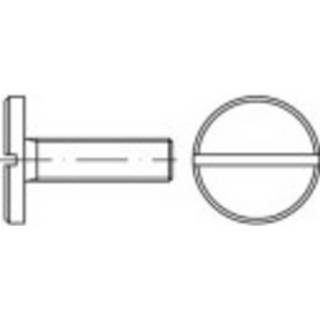 👉 TOOLCRAFT 119007 Platkopschroeven M10 10 mm Sleuf DIN 923 Staal 50 stuk(s)