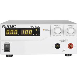 👉 VOLTCRAFT HPS-16010 Labvoeding, regelbaar 1 - 60 V/DC 0 - 10 A 600 W Remote Aantal uitgangen 1 x