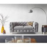 👉 Sofa grijs DELIFE Bank Corleone 185x97 cm 2-Sitzer 4251919747586