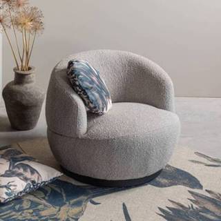 👉 Draai fauteuil naturel BePureHome Draaifauteuil 'Woolly' Bouclé, kleur 8714713107735