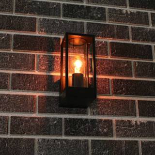 👉 Moderne wandlamp zwart aluminium LED Dakota Outdoor E27 IP44 bepaal zelf welke lamp je erin draait 8720246202656