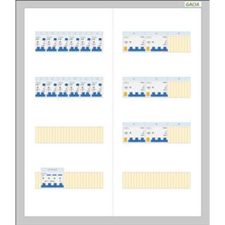👉 Aardlekautomaat Gacia Pro 12 groepen 16A 230V aardlekautomaten 6 krachtgroepen 3N kast 40A hoofdschakelaar 8718995015641