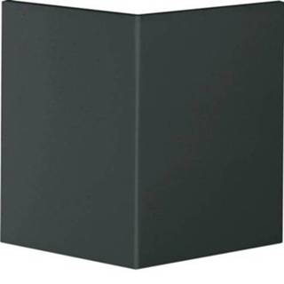 👉 Buitenhoek zwart deksel 65x100 mm, vast, voor wandgoot Tehalit RAL 9011 - grafietzwart 4012740898027