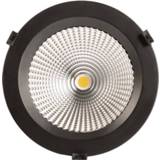 👉 Reflector zwart LED inbouwarmatuur breedstralend rond Ø190mm 60° 4000K 30W