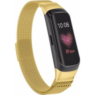 👉 Milanese band goud Strap-it® Samsung Galaxy Fit (goud) 8720626910973