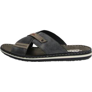 👉 Muil synthetisch blauw Rieker Muiltje 4059954593874