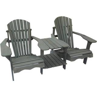👉 Grijs loungebanken SenS-Line: Jumbo Canadian Chair dubbel - 8718026009373