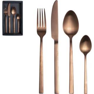 👉 Bestek Gusta Set 16-delig Koper 8712628308391