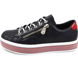 👉 Veterschoenen synthetisch blauw Rieker 4059954007609