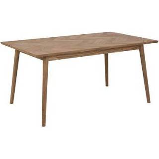 👉 Eettafel bruin hout Vestbjerg Thorvald 160 x 95 cm -