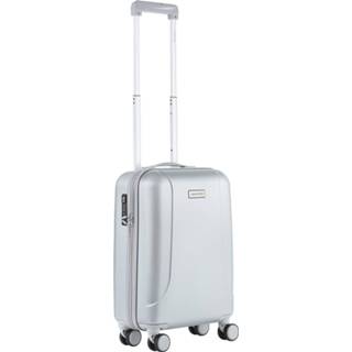 👉 Zilver polycarbonaat zilverkleurig Carryon Skyhopper Handbagage Koffer 55cm Tsa-slot Okoban Registratie 8717253521306