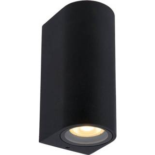 👉 Wandspotje Lucide ZARO Wandspot Buiten-Zwart-2xGU10-35W-IP44-Alumin. 5411212690104