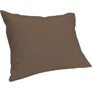 👉 Kussenslop bruin katoen Elegance Kussensloop Hotelsluiting Percal - donker 60x70cm 8719727003653