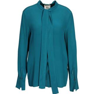 👉 Vrouwen blauw Seidenbluse Lola