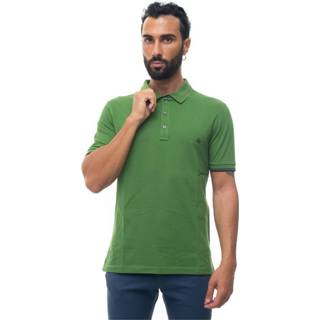 👉 Short sleeve s male groen polo shirt