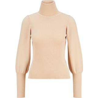 👉 L vrouwen beige Rollkragenpullover