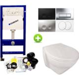 👉 Toiletset wit Geberit UP100 set71 Sanindusa Plus met Delta Drukplaat 8719304931614