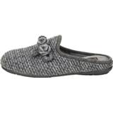 👉 Pantoffels vrouwen grijs comfortabele zool effen textiel Pantoffel Venus at home 4036478029041