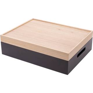 👉 Opbergbox met dienblad 42x32x12cm 8712628307332