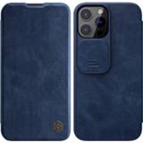 👉 Flip cover blauw Nillkin Qin Pro Series iPhone 13 Max - 5712580099132