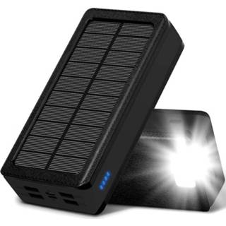 👉 Power bank zwart Psooo PS-400 Zonne Powerbank - 4xUSB-A, 30000mAh 5712580099057