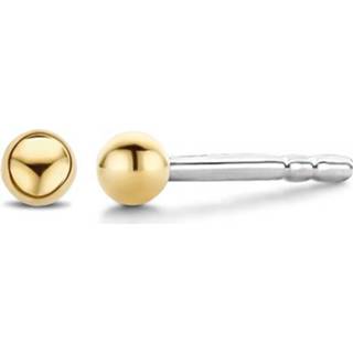 👉 Oorbel goudkleurig zilver One Size TI SENTO-Milano 7841SY Oorbellen Rond 3 mm 8717828232668