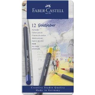 👉 Kleur potlood meerkleurig Color-Meerkleurig One Size assorti Kleurpotlood Faber-Castell Goldfaber etui à 12 stuks 4005401147121